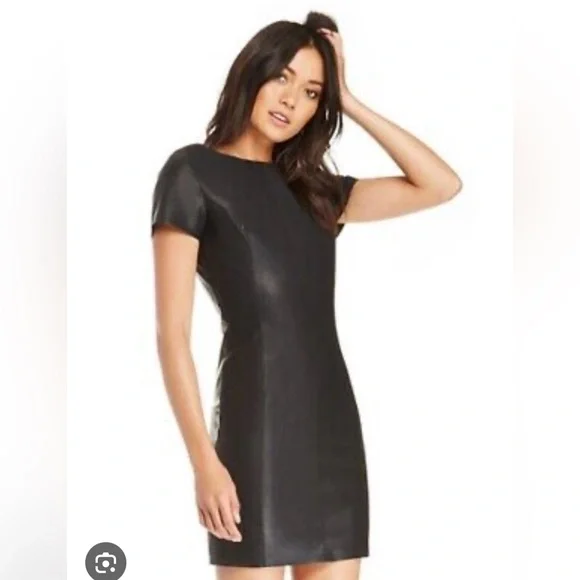 chinese dress ladies Bebe Women's Faux Leather Mini Pencil Dress main image 0